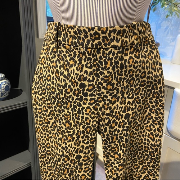 J. Crew Leopard Print Winnie Ankle Pant – Size 0 - Picture 5 of 7